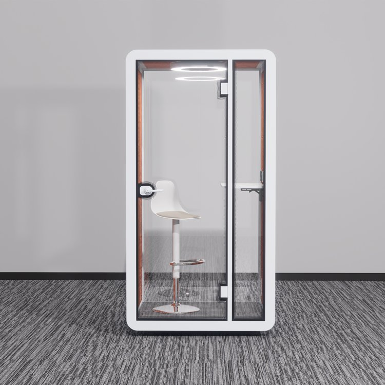 One Person Private Soundproof Booth for Open Office Coworking Space
