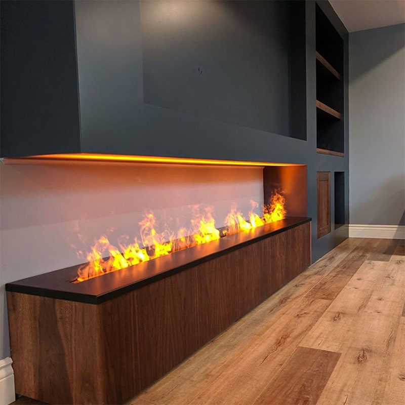 2026 Modern Wi-Fi LED Flame Water Vapour Mist Fire Steam Electric Fireplace