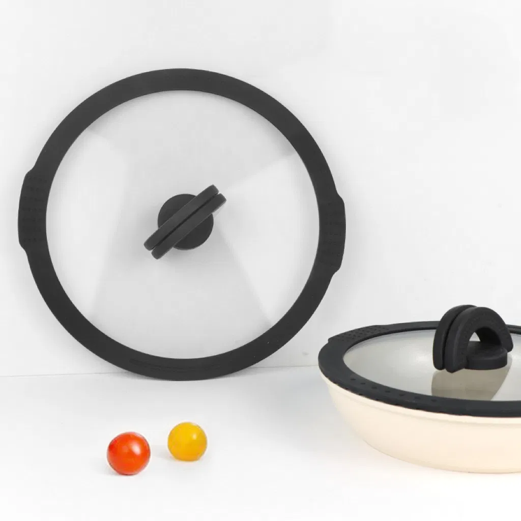 Durable Heat-Resistant Glass Lid with Bakelite Handle for Cookware
