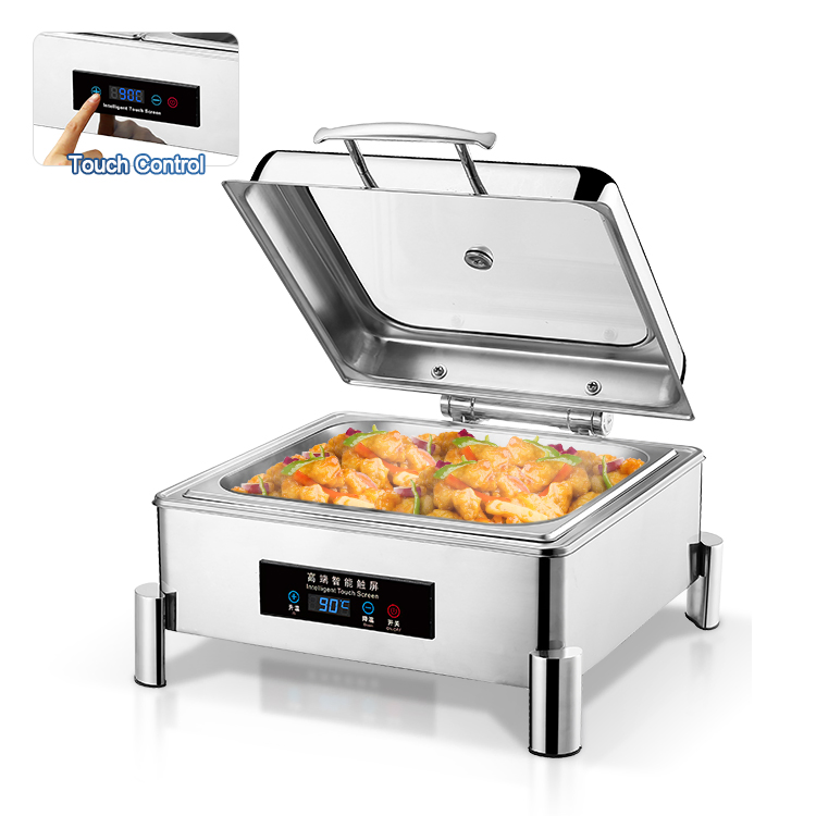 Buffet Stove Food Warmer Stainless Steel Squarer Chafing Dish for Hotel Catering Banquets and Parties
