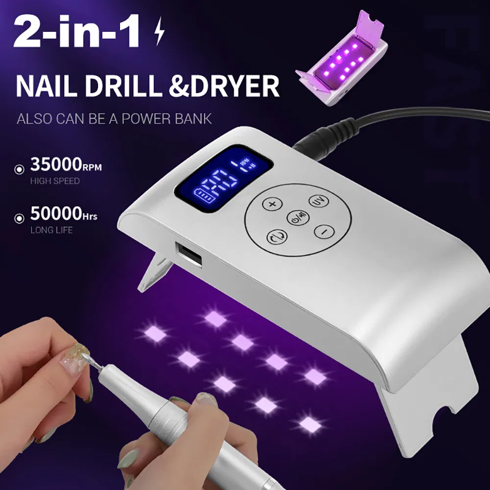 Professional 818 Hot Sale 35000rpm Nail Polisher UV LED Nail UV Lamp
