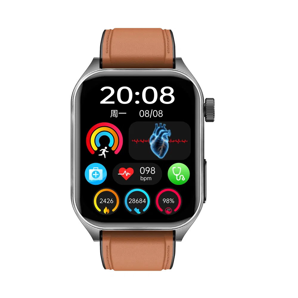 Умные часы T810 с измерением давления, ЭКГ и лазерной терапией