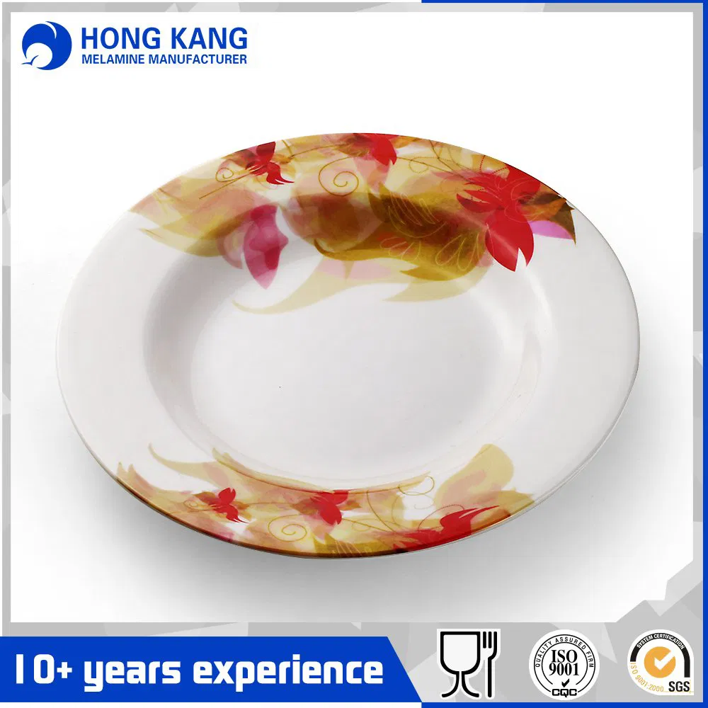 Eco-Friendly Plastic Melamine Dinner Food Plates