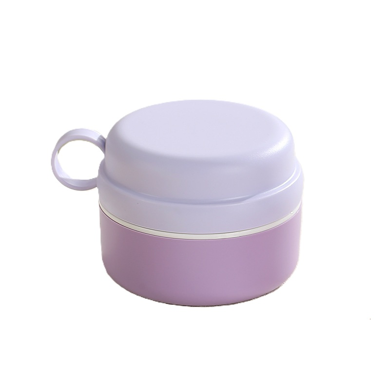 Modern Round Plastic Bento Box for Stylish Lunches