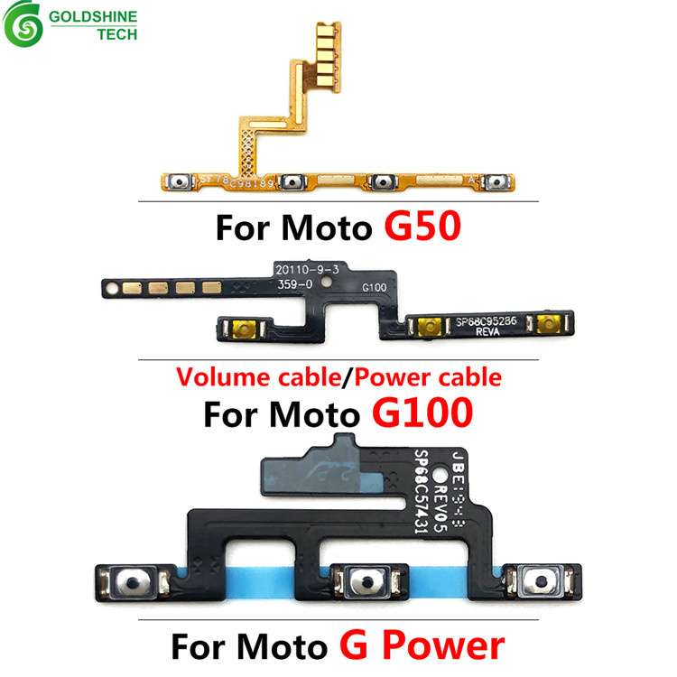 Шлейф кнопок громкости и питания для Motorola Moto G, G30, G50, Stylus