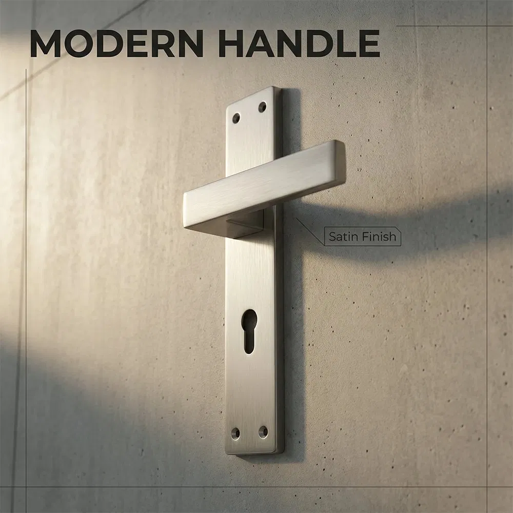 European Classis Style Luxury Plate Handle Lock for Hotel Wooden Door