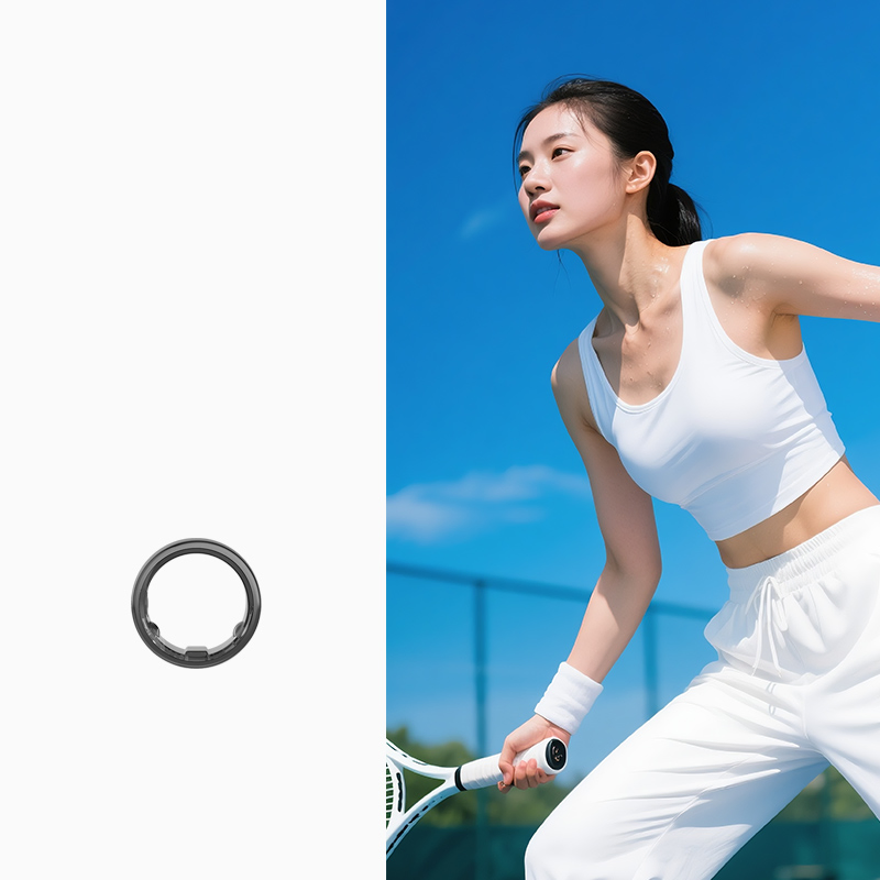 Islamic Gadgets Technologies CKD SKD Products Hrv Mood Muslim Smart Payment Finger Ring with Health Tracker