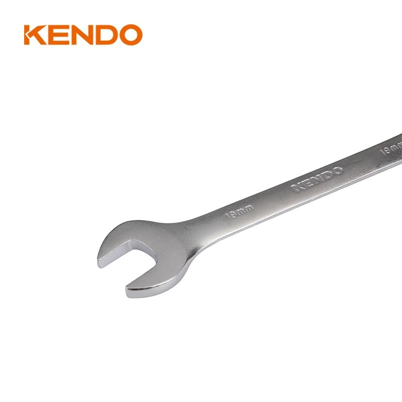 Kendo 72teeth 19mm Ratchet Combination Spanner with The Versatility of an Open End Wrench Performance
