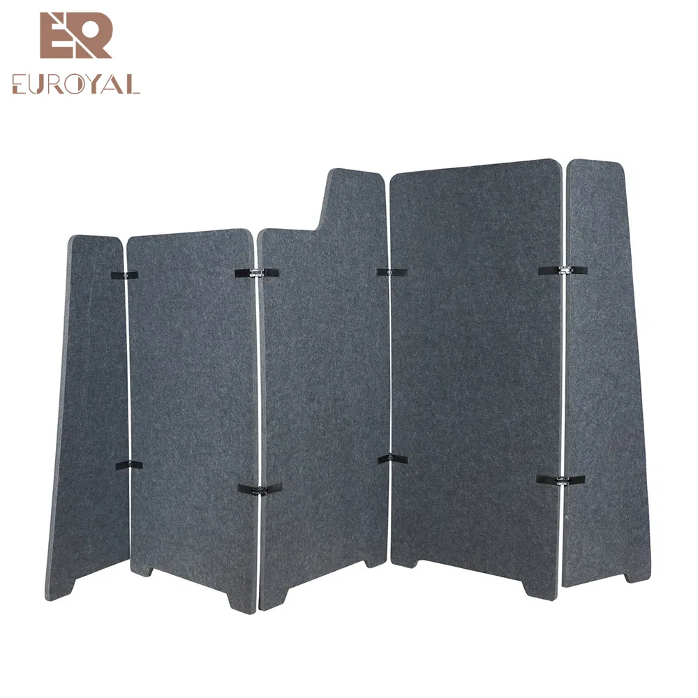 Anti-Noise Polyester Acoustic Panels Soundproof Pet Acoustic Privacy Screen Partition Office Desk Dividers