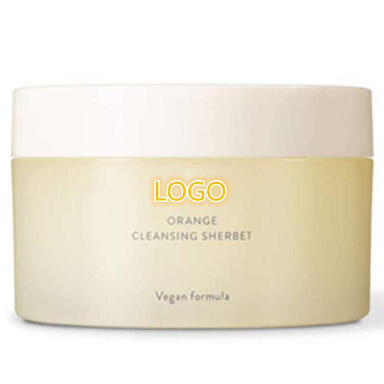 Orange Cleansing Sherbet Makeup Remover Face Cleansing Balm for All Skin Types