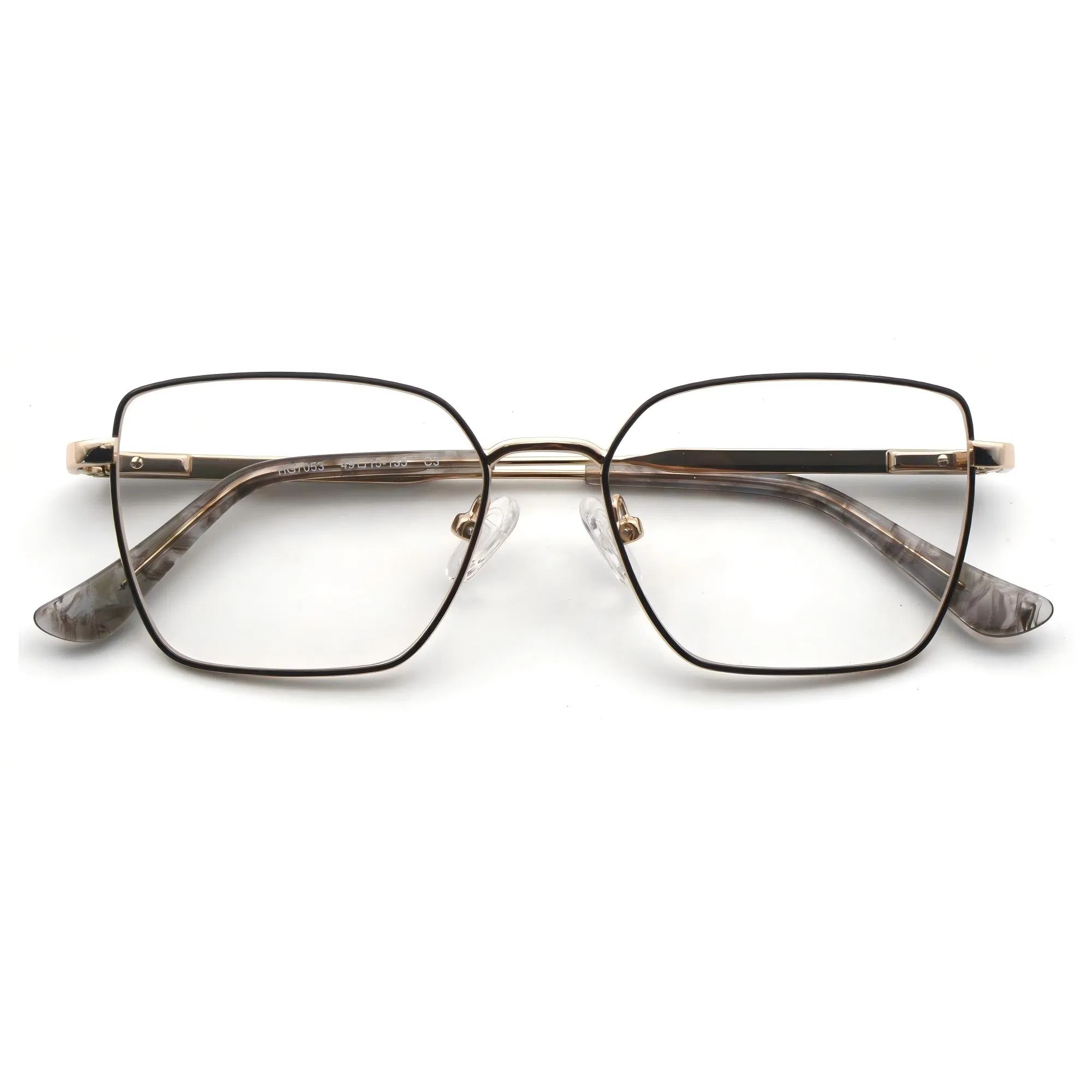 2025 New Women Style Square Shape Metal Optical Frames for Daily Wear