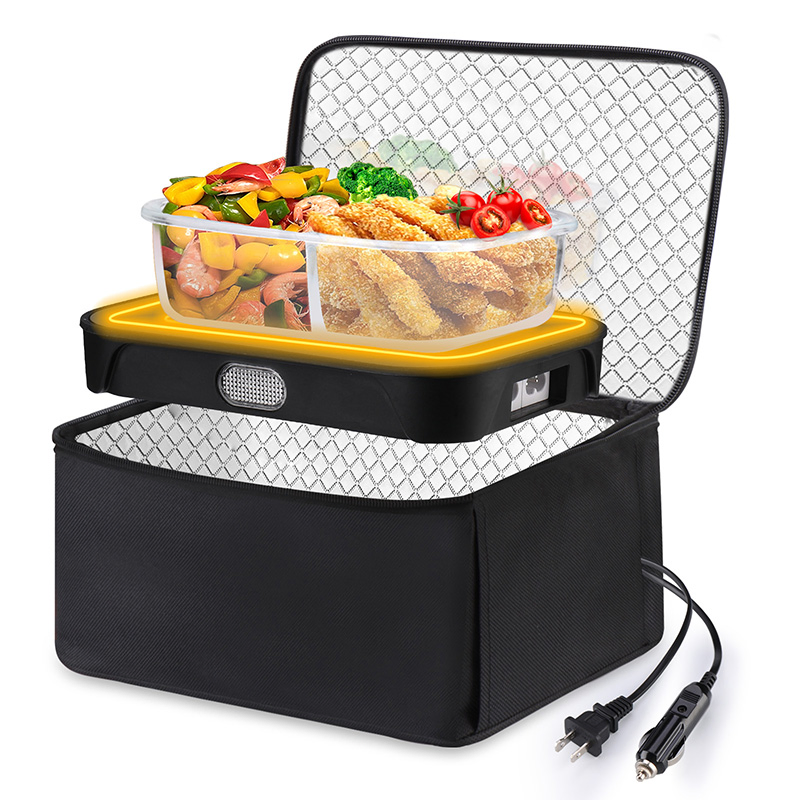 80W Electric Food Warmer Portable Mini Oven Heater for Drivers