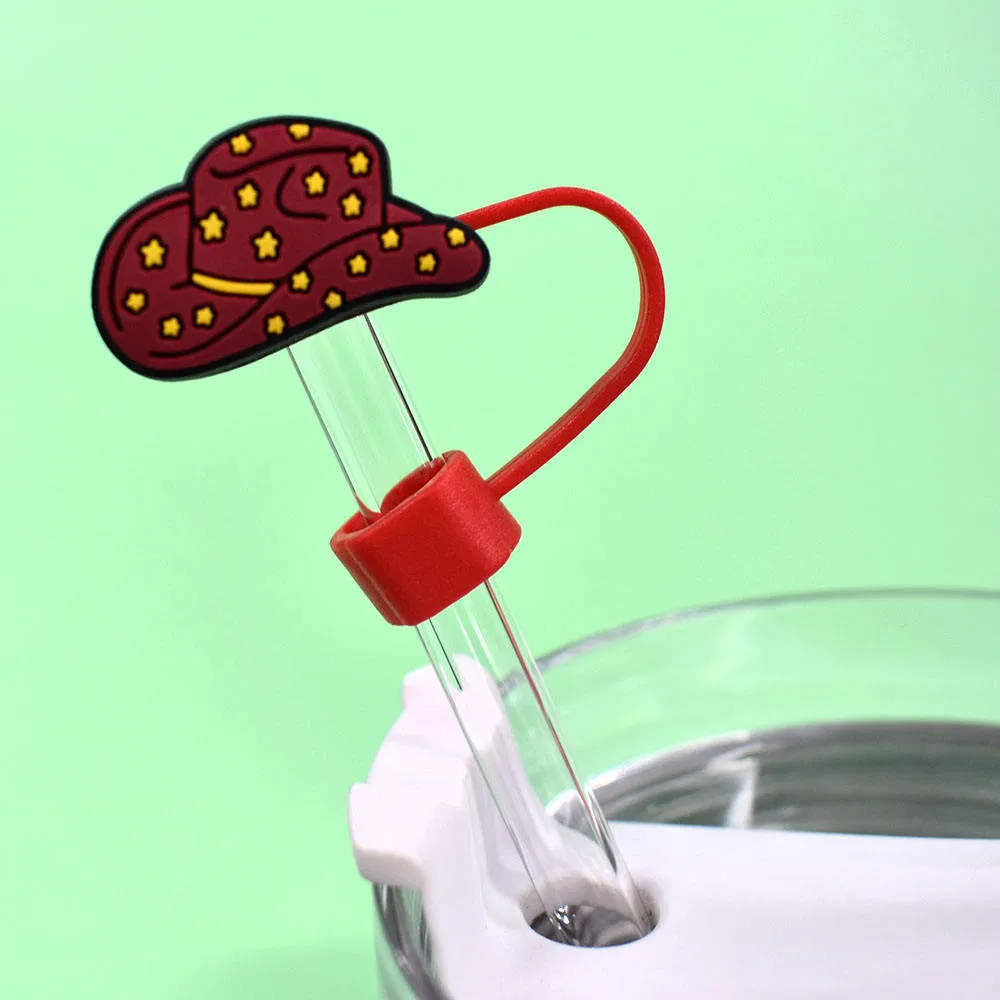 Stylish Western Cowboy Straw Cover for Drink Decoration