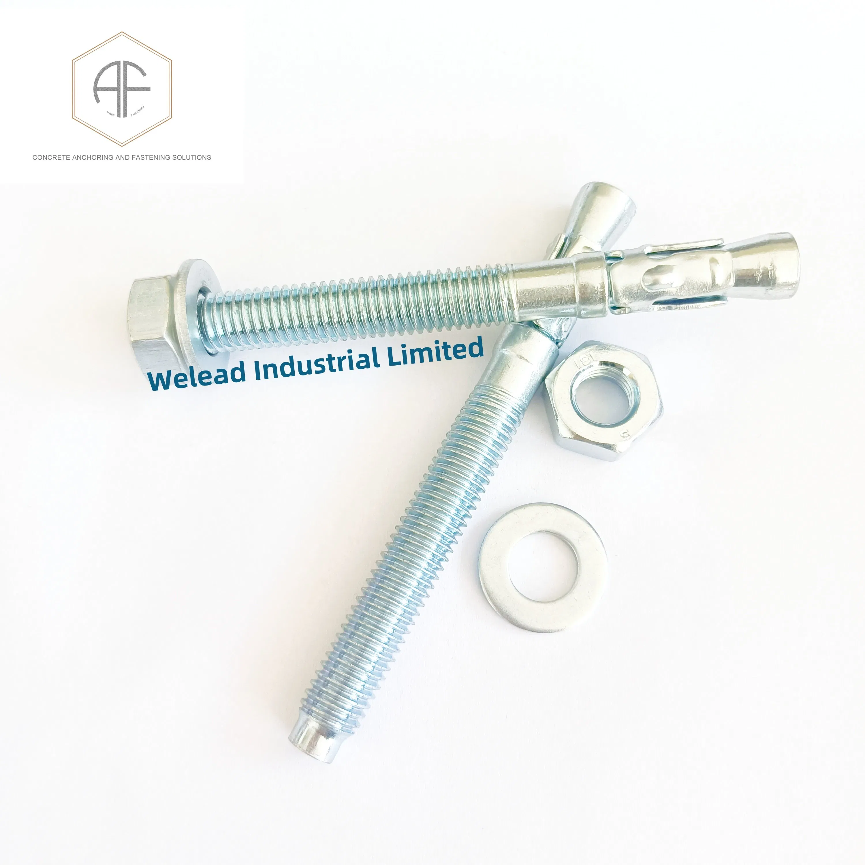 Анкерный болт M10x100 клиновой для бетона, оцинкованный