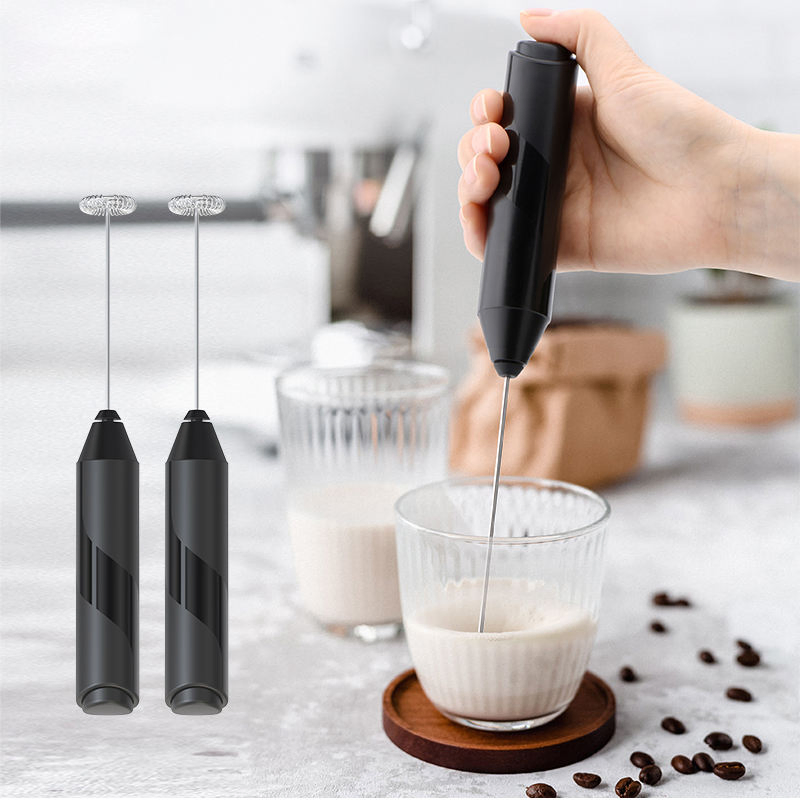 Food Grade Black Color Coffee Automatic Electric Milk Frother for Amazon E-Commerce
