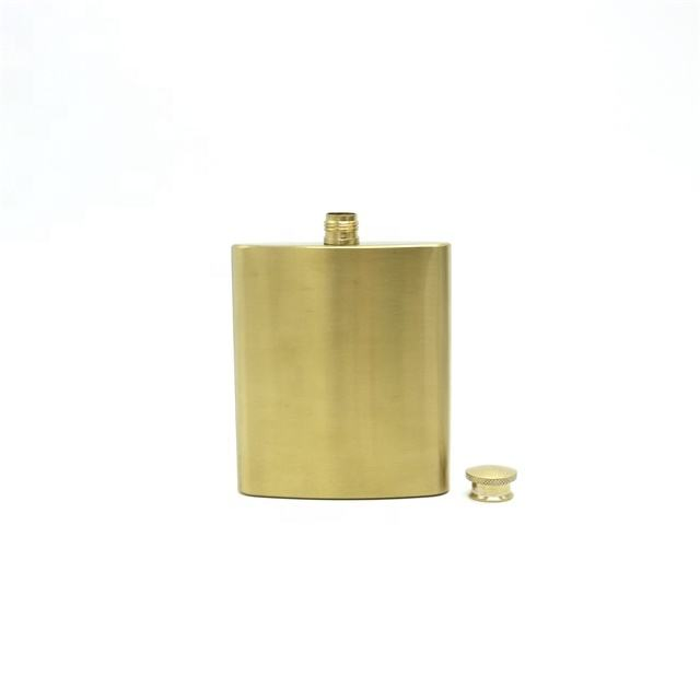 Stainless Steel Personalized Golden Whisky Vodka 6oz Hip Flask for Roughstock Zoladkowa Gorzka