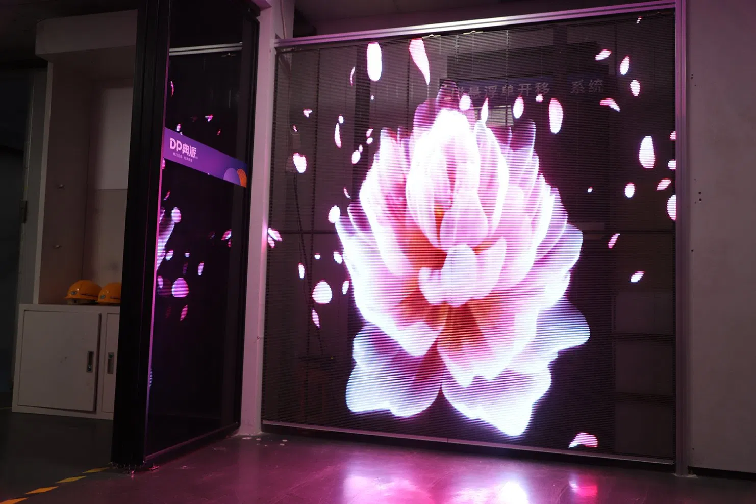 LED Screen Intelligent Control Automatic Door with Cloud Control System and Face Recognition