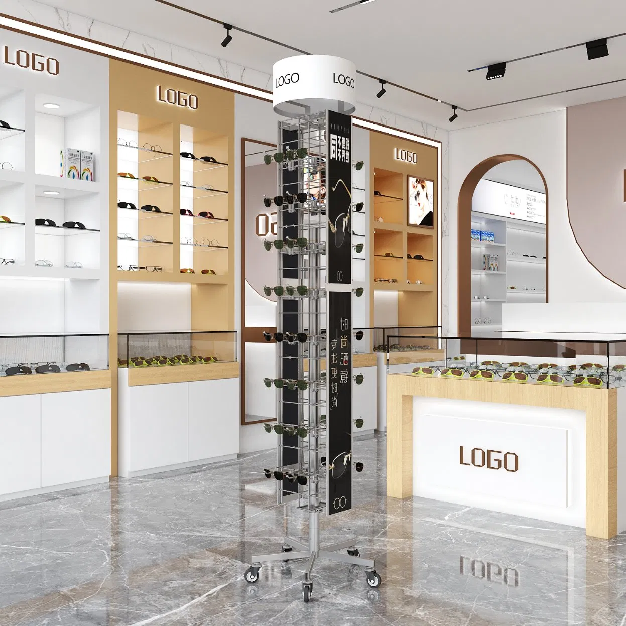 Stylish Portable Metal Frame Sunglasses Holder for Travel