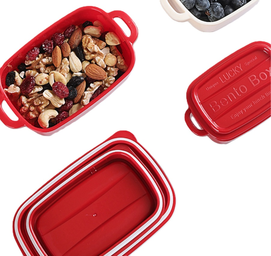 Premium Rectangular Microwave-Safe Bento Lunch Box for Meal Prep