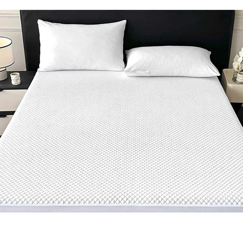 Cotton Fiber 3D Air Layer Hypoallergenic TPU Waterproof Mattress Protector Cover Bed Sheet
