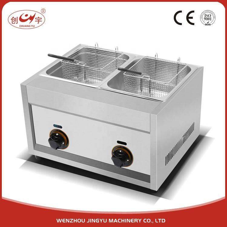 Chuangyu Export Quality Products 16L Gas Frying Hot Dog Fryer Machine for Fried Chicken