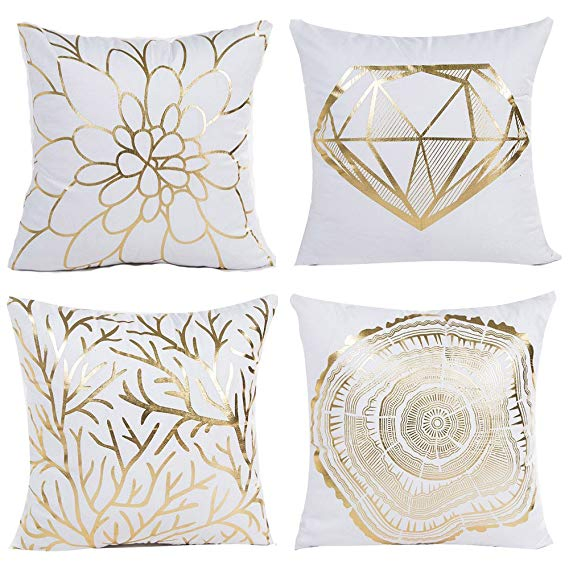 Gold Printing Cushion with Fashion Designs