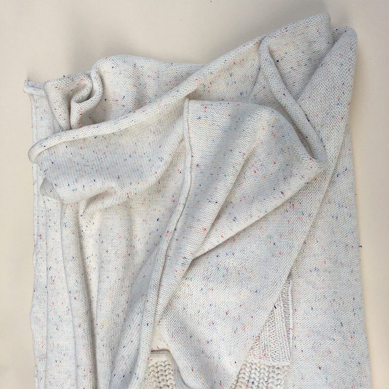 Sprinkle Cotton Knitted Baby Blanket Rolling Edge Blanket Hot Sell Baby Blanket.