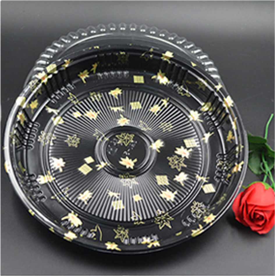 High Quality Round Fruit Sea Food Sushi Packaging Tray for Catering Party