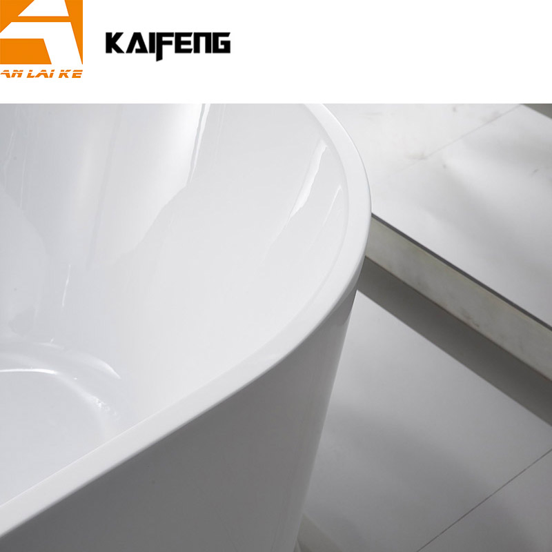 Modern Ellipse Lucite Acrylic Freestanding Bathtub (KF-715B)