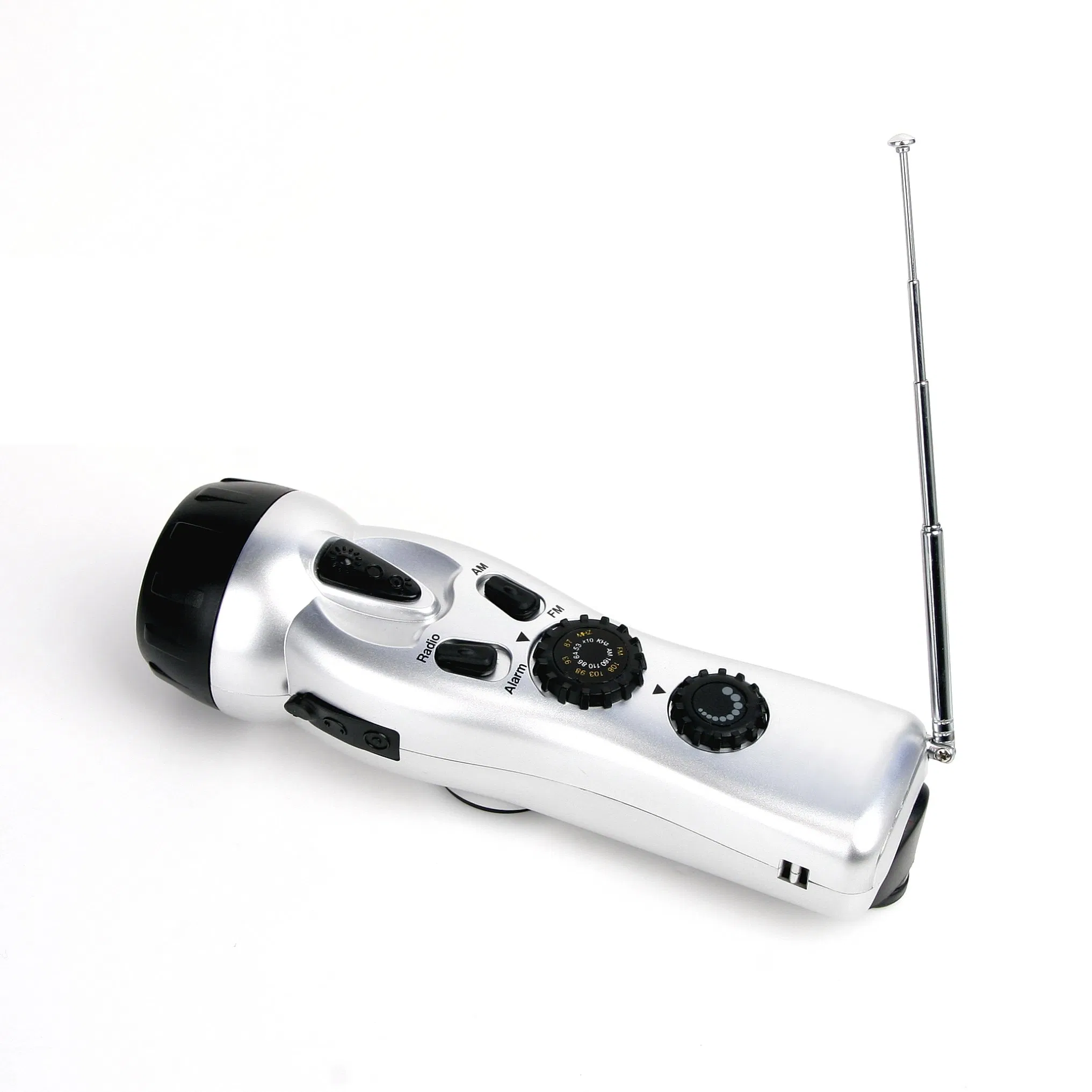 Портативное радио с фонариком и будильником