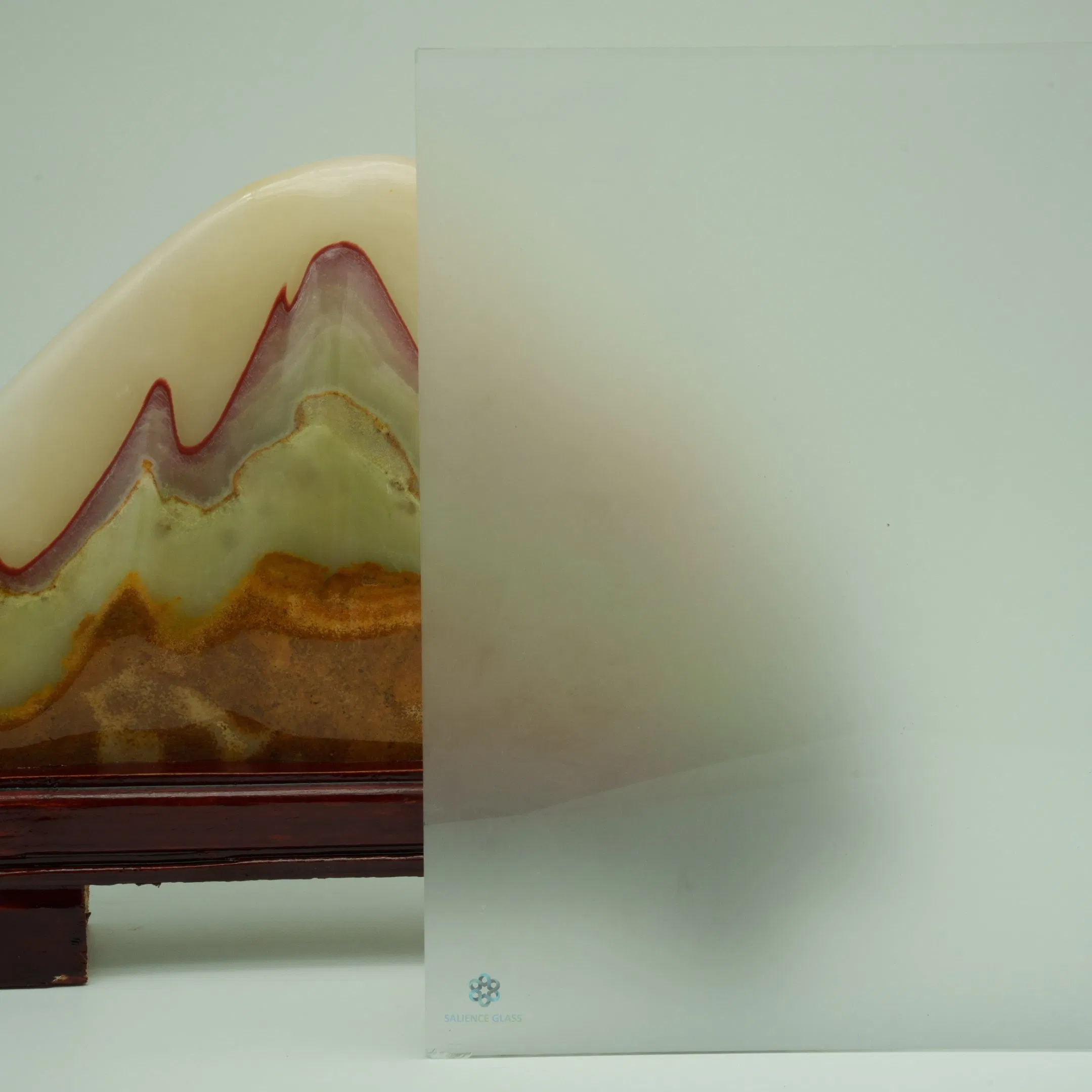 8mm Clear Acid Etched Glass for Interior Partitions/Office Enclosures