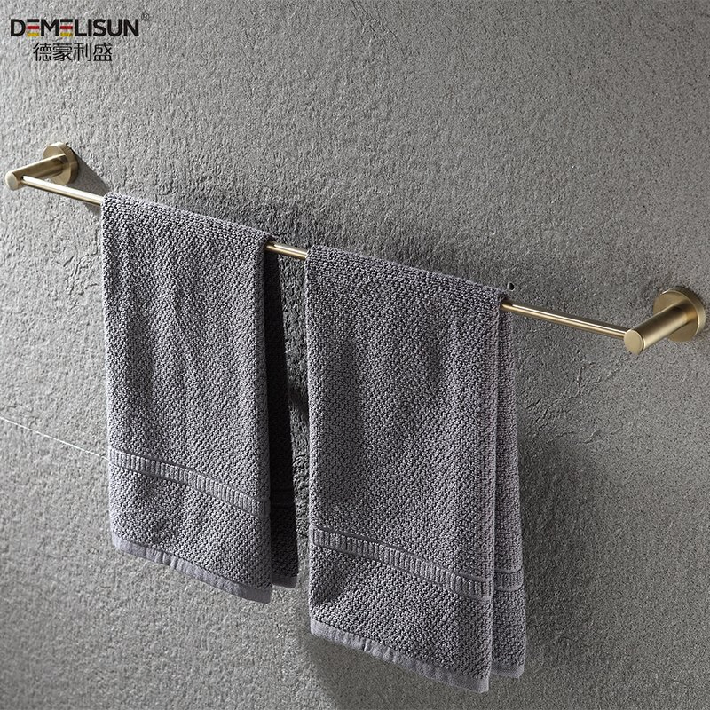 Bathroom Accessories Wall Mounted Toilet Towel Rail Holder Single Towel Bar Rack