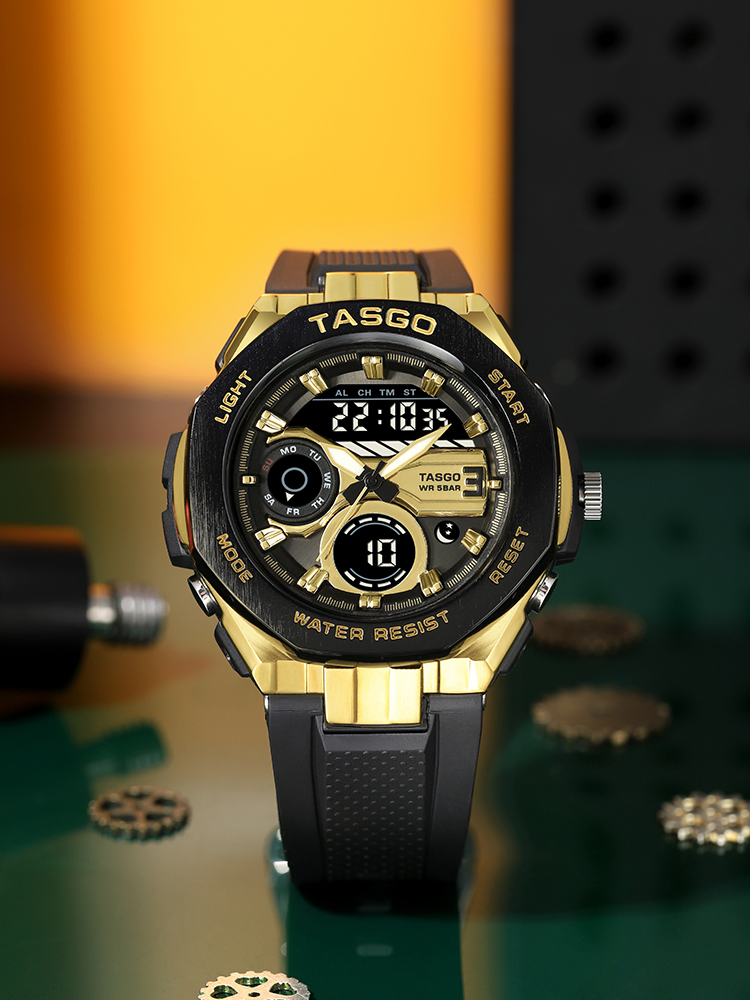 Smart Janpan Movement Stainless Man's Wrist Watch 50m Waterproof Digital Sport Watch