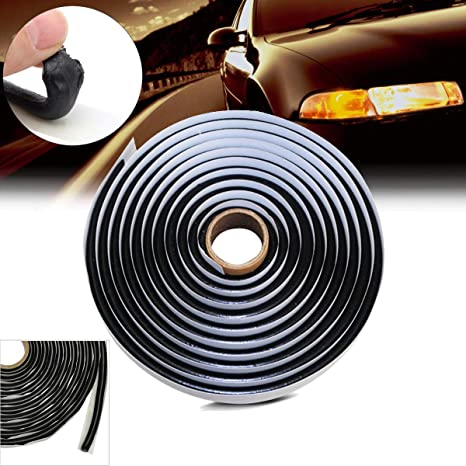Butyl Rubber Sealant Round Tape Roll Headlamp Sealing Snake Shape