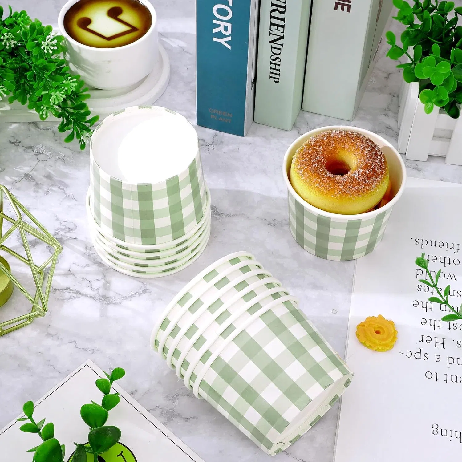 Customize Ice-Cream Bowls with Compostable Custom Design Logo Ice Cream Tub Bowl