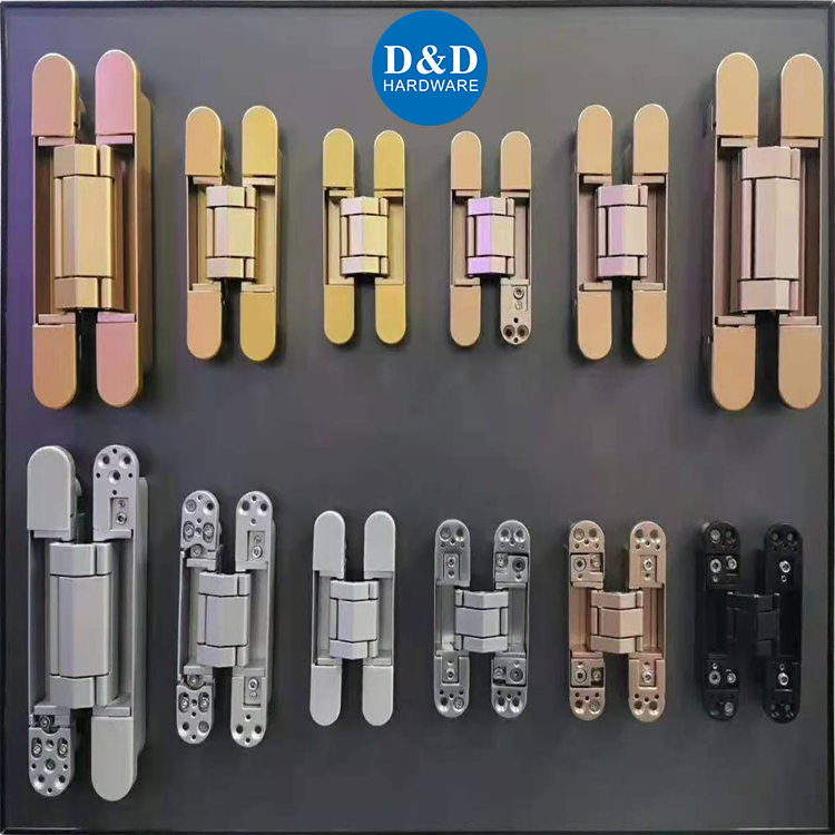 ANSI Heavy Duty UL Stainless Steel CE Mortise Flat Self Closing Black Hardware Gold Metal Shower Security Ball Bearing Conceal Iron Guangdong Wooden Door Hinge