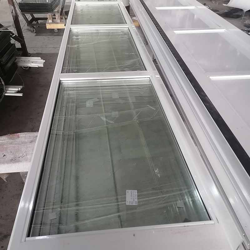 Commercial Shopfront Transparent Clear View Polycarbonate or Tempered Glass Aluminum Alloy Frameless Sliding Sectional Overhead Garage Door for 4s Shop Store