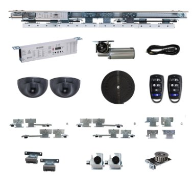 100kg Dtsc2000 Wide Entrance/Modern Design Electric Remote Control Automatic Telescopic Glass Sliding Sensor Door System