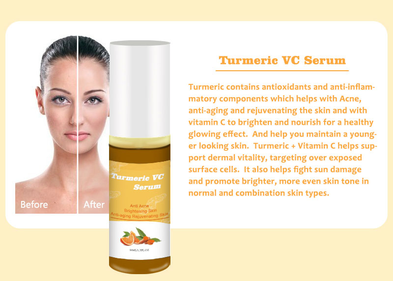 Beauty Cosmetics Skin Care Moisturizing Anti-Wrinkle Vitamin C Turmeric Skin Care Set