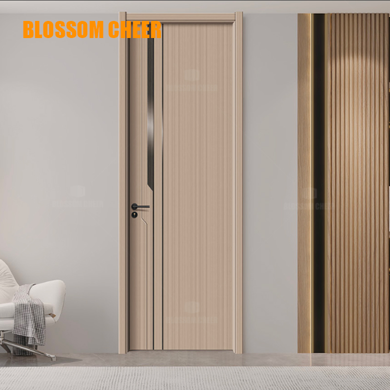 Premium Interior Fire Safety Carbon Crystal Plate Door