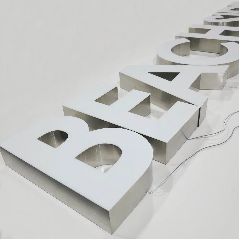 Custom Fashion Illuminated 3D LED Channel Sign Letters for Shop