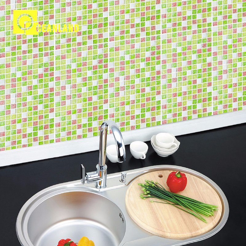 Мозаичная плитка Oceanland, стеклянная, 30x30 мм