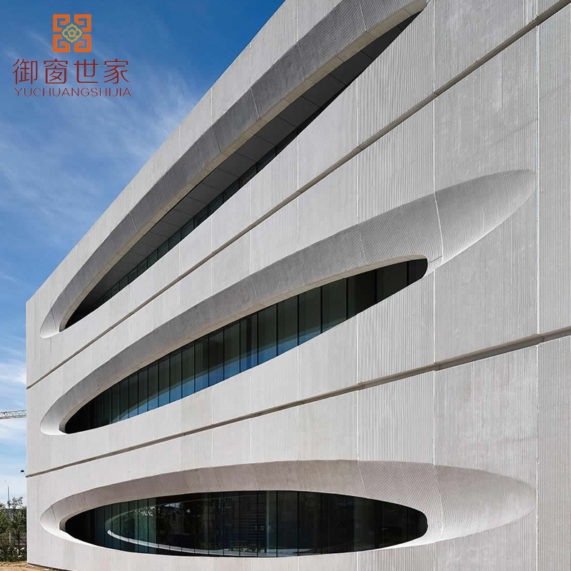 Construction Material High Class Column Panel Aluminum Facade Solid Venner for Building