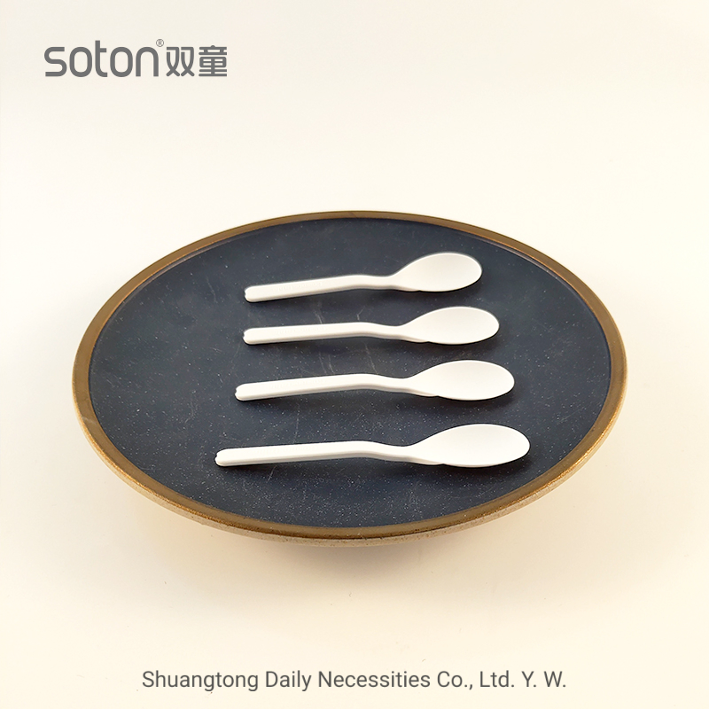 Biodegradable Disposable Cpla Ice Cream Compostable Tea Spoon Flatware Set