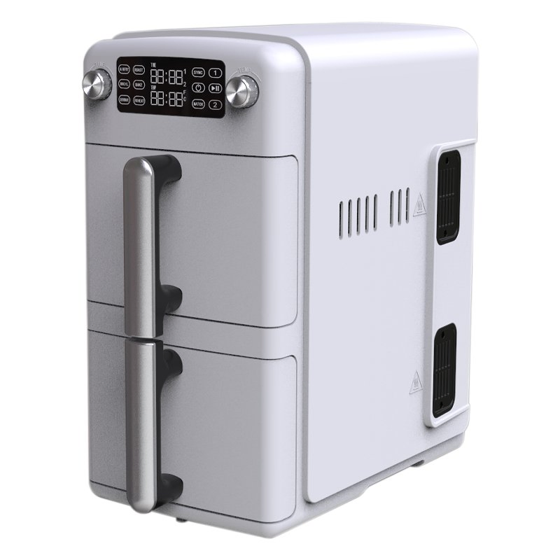 Cosiri French Door Sokany Double Deck Air Fryer Double Bucket Air Fryer Dual Stack Air Fryer Tall Double Cabinet