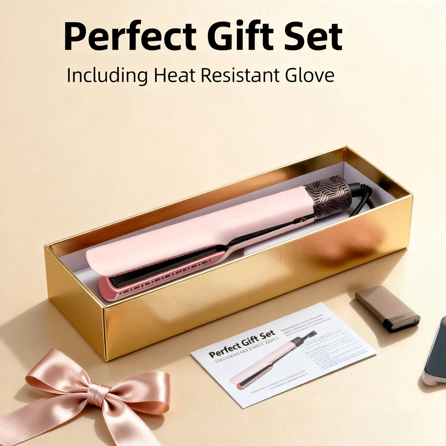 Portable 2-in-1 Hair Dryer and Straightener, Suitable for Wet and Dry Use, Home Negative Ion Hot Air Hair Straightening Iron
