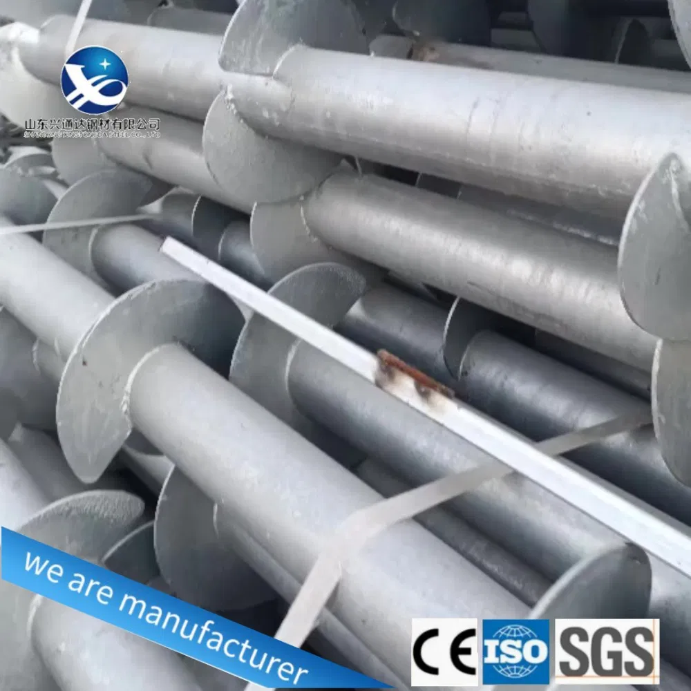 Горячеоцинкованная винтовая свая для грунта