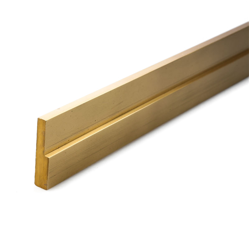 Manufacturer U-Shaped Brass Extruded Profiles Furniture Inlaid with Brass Handrail Copper Profiles