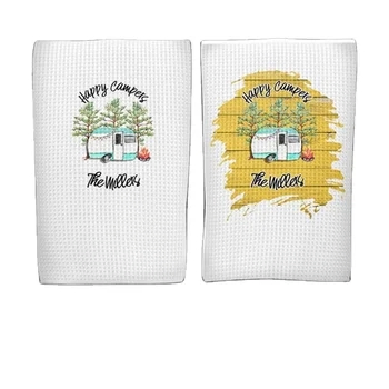 High Quality Microfiber Reusable Sublimation Printed Kitchen Tea Towel