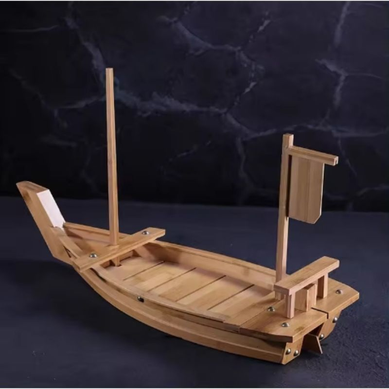 Eco-Friendly Sushi Sashimi Tools High Quality Wood Sushi Boat